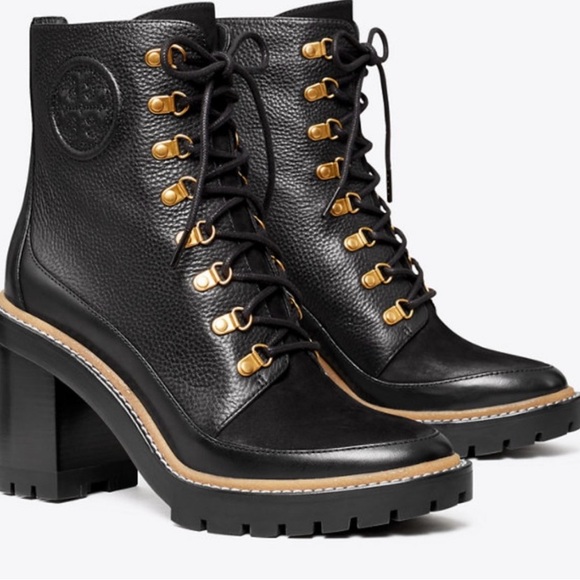 Tory Burch Shoes - Tory Burch Miller Womens
Leather Round Toe Mid-Calf
Boots size 7.5 Med. With